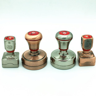 金属柄光敏材料(含免封边蝴蝶垫) 纯铜印章材料 光敏印章