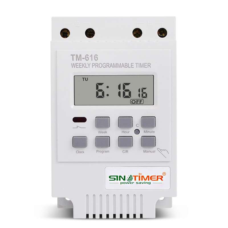 TM616 微电脑时控开关导轨安装17次时间控制器智能时间控制开关