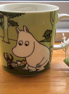 (上海仓现货) Moomin Arabia 姆明马克杯 浅绿色姆明