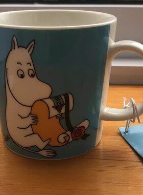 (上海仓现货) 停产Moomin 姆明马克杯 天蓝色姆明