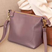 头层牛皮真皮高级感饺包女士单肩斜挎女包 2026新款 秋冬季 包包女款