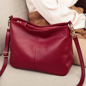 纯皮包包女2023年新款真皮手提大包女时尚简约质感软皮单肩斜挎包
