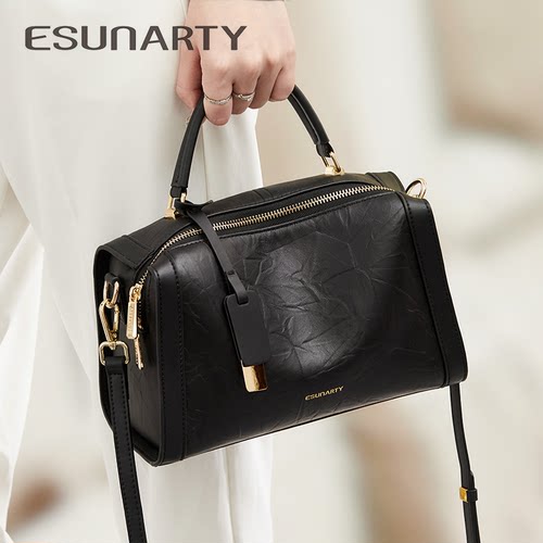 ESUNARTY高级感通勤波士顿枕头包