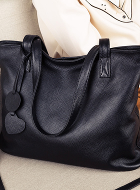 托特包包2025新款大容量通勤女包时尚手提包真皮腋下单肩斜挎大包