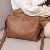 包包女士2026新款 潮秋季 软皮手机包单肩小包真皮女包妈妈包斜挎包