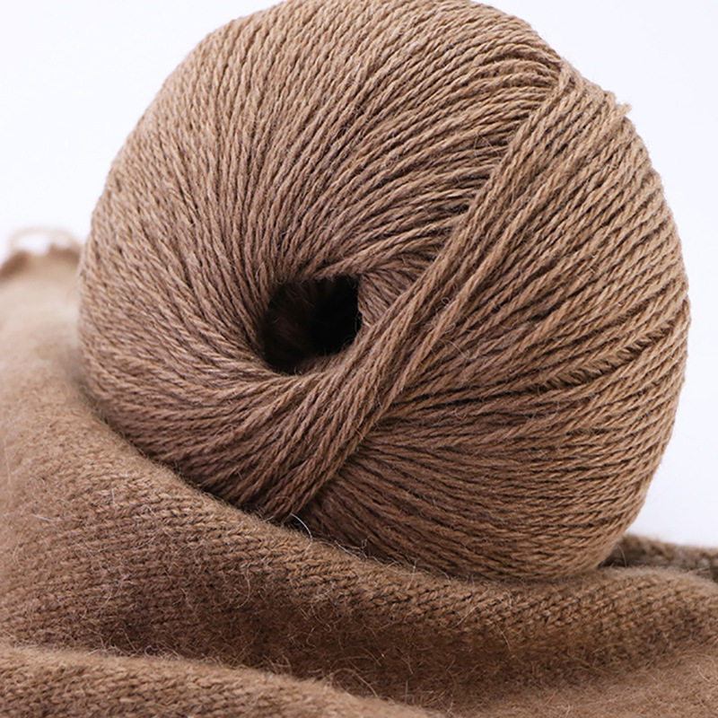 100%驼绒纱线无染色中粗手编针织纯绒线秋冬新款厂家直销支持质检
