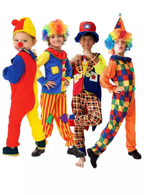 新款 万圣节服装六一儿童节舞台表演服化妆舞会马戏团小丑衣服