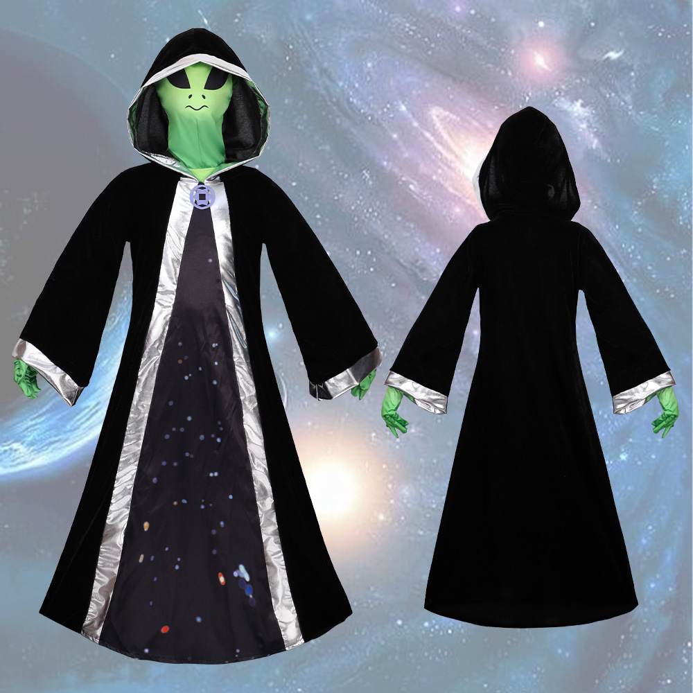 ET绿色外星人紧身衣cosplay连体