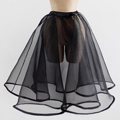 礼服裙撑A字演出服内衬蓬蓬裙撑水晶纱无骨软纱衬裙