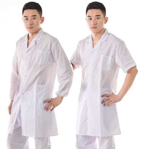 轻薄白大褂夏季医用化学实验服