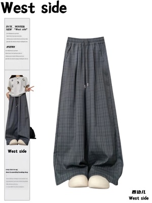 松紧腰日系大码休闲裤女