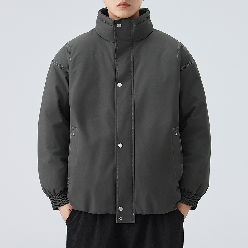 男士冬季外套潮流帅气潮牌痞帅高级感立领棉服年轻人休闲30岁棉衣