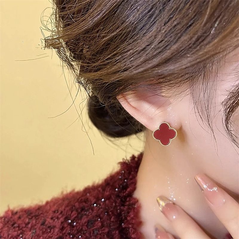 S925银针精致满钻四叶花耳钉女时尚气质网红小巧精致耳扣耳环耳饰,饰品/流行首饰/时尚饰品新,银饰耳饰,淘宝优惠券,粉丝福利购,淘宝优惠卷