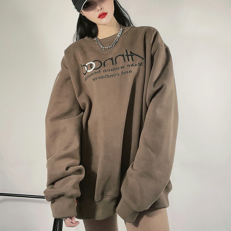 卫衣女2026年新款加绒加厚秋卫衣/绒衫