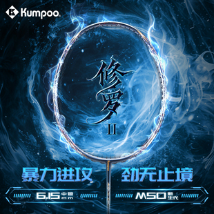 熏风修罗二代羽毛球拍全碳素纤维超轻耐打专业大赛级薰风进攻单拍