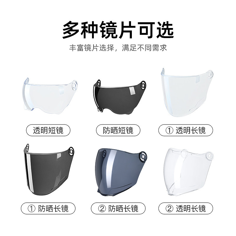 新！T006新款电动车头盔—镜片配件（限本店T006新款头盔使用）图片