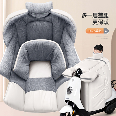 电动车挡风被冬季加绒加厚防水冬款电瓶摩托车2024新款防风防雨罩