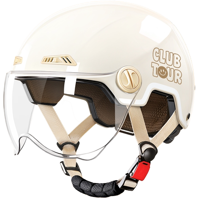 T007款电动车头盔镜片透明短镜+长镜，防晒短镜+长镜，小熊小猫耳