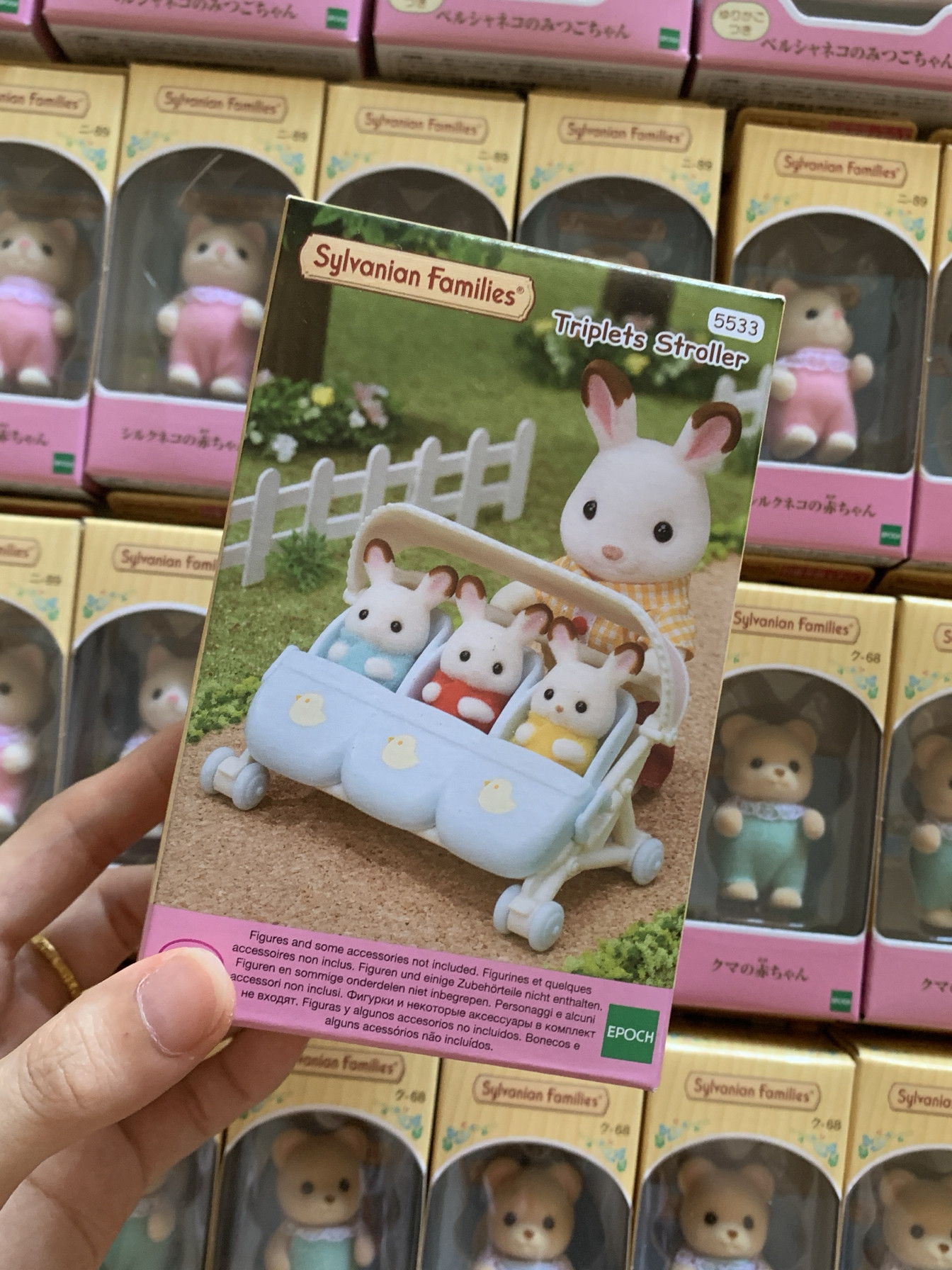 정통 일본 실바니안 패밀리 페르시아 고양이 세 쌍둥이 인형 인형 고양이 스탠드 귀중한 핀독 소녀 선물