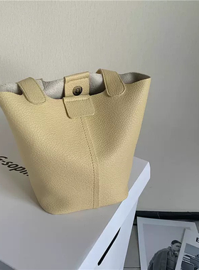 [超级柔软]菜篮子手提女包水桶包夏季休闲奶黄包潮流单肩斜跨包