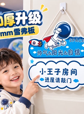 小王子宇航员房间门牌