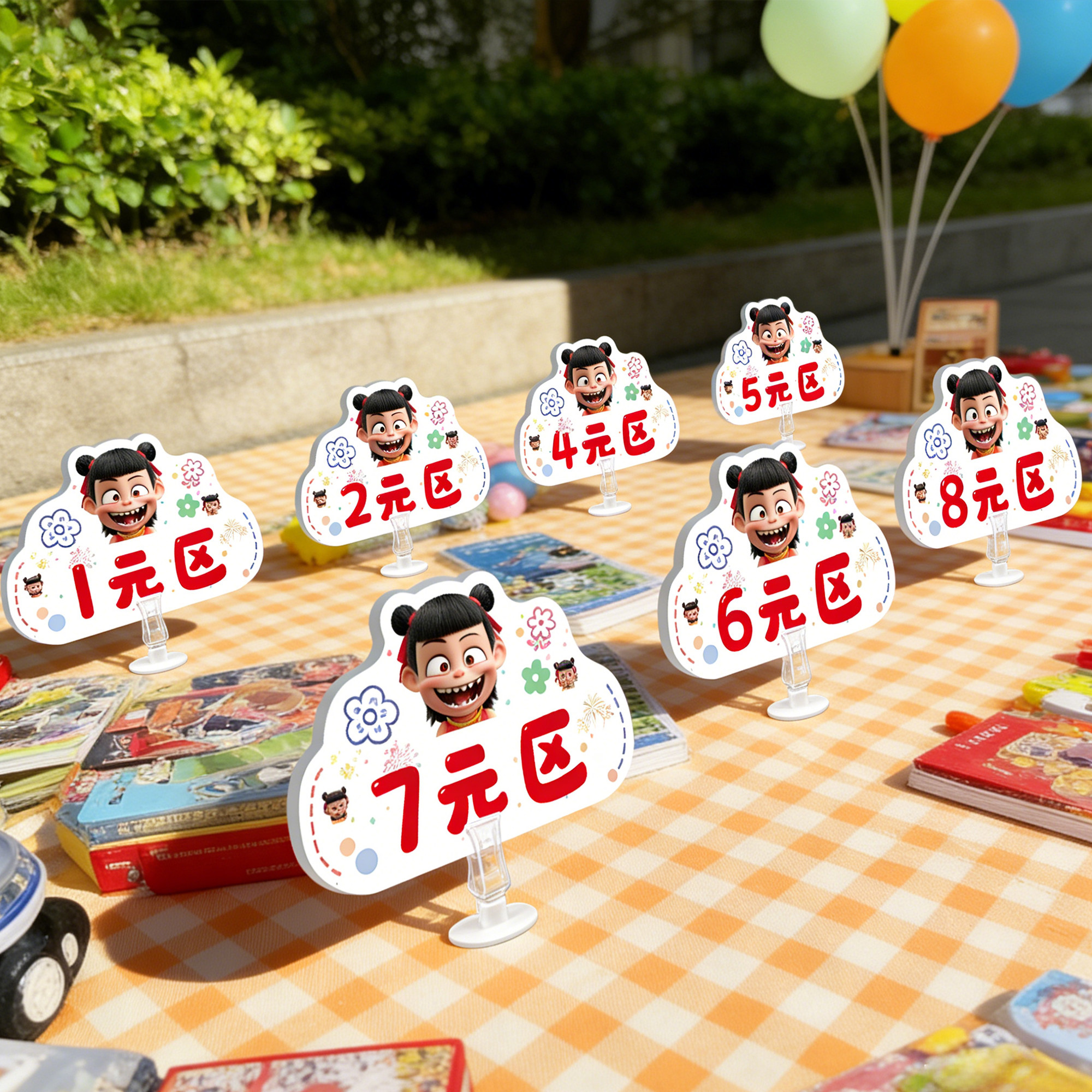 儿童跳蚤市场摊位牌幼儿园小学爱心义卖价格牌标签布置装饰kt板hb,个性定制/设计服务/DIY,写真/海报印制,淘宝优惠券,粉丝福利购,淘宝优惠卷