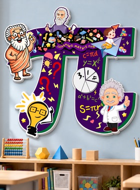 数学教室奥数思维形象墙贴
