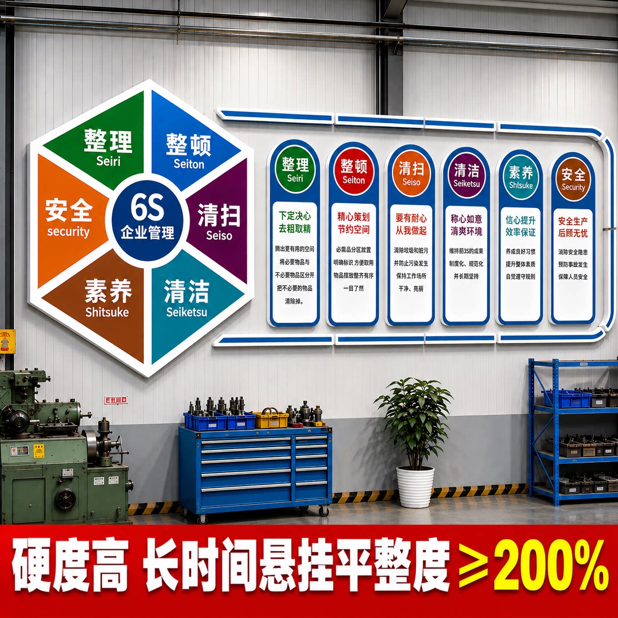 6s管理标识牌工厂车间生产文化墙图片