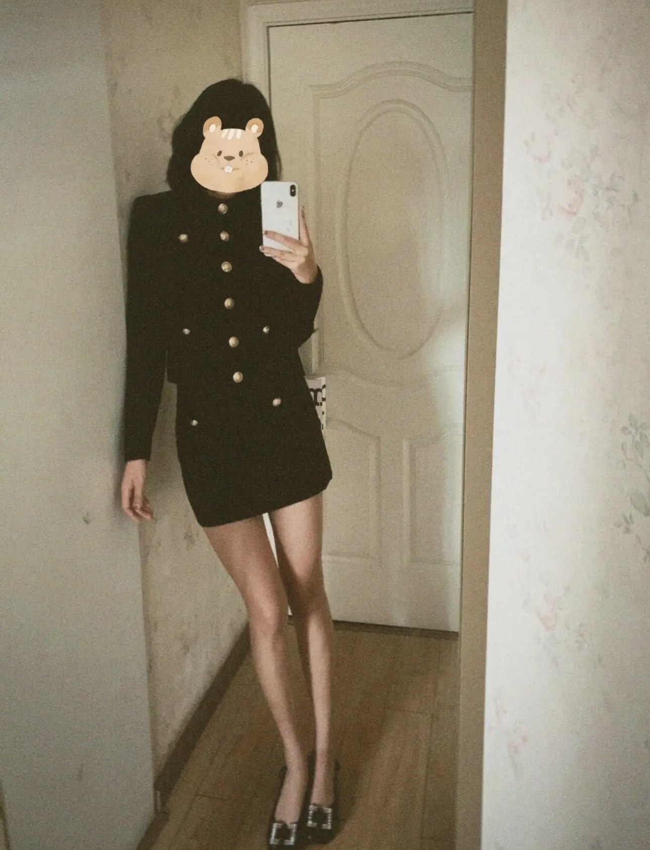 avene/金圆扣小香针织套装高级感名媛显高显瘦半身裙两件套女