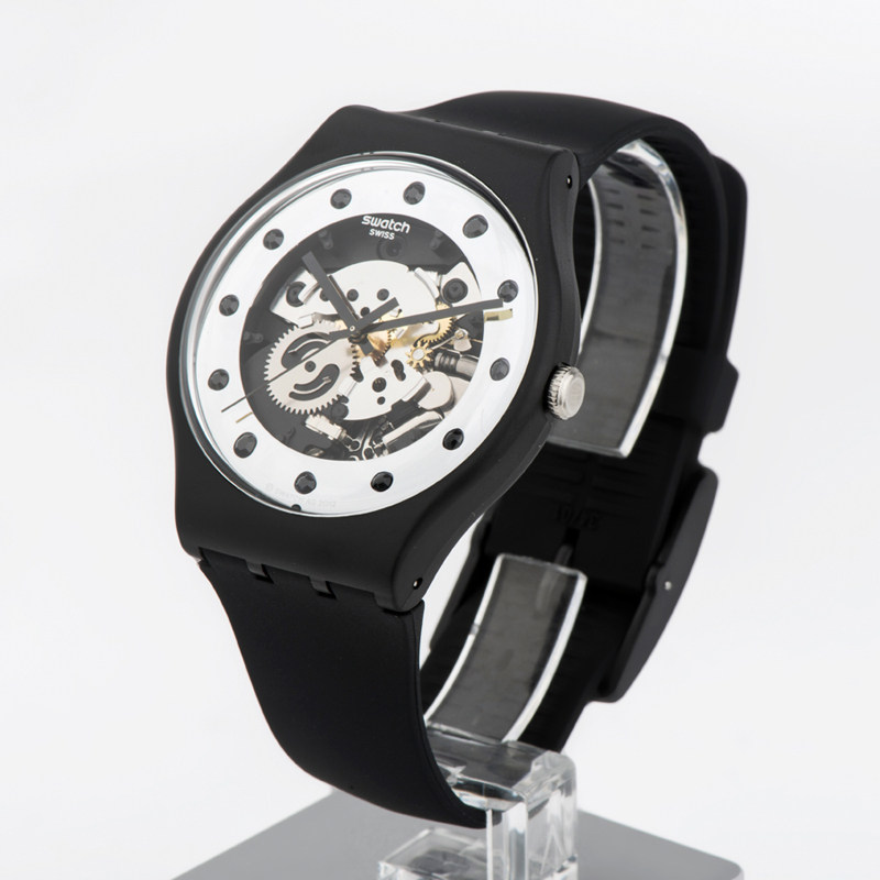 斯沃琪/swatch手表圣诞纪念版透视情侣表男女表so29b109 suoz148