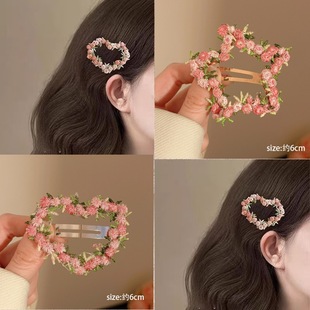 满目玫瑰~超仙花朵抓夹女2025新款鲨鱼夹高级感刘海碎发夹子发夹