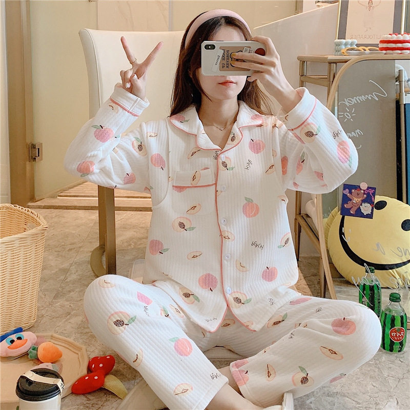 2套特价寻光设计加厚保暖空气棉孕妇月子服哺乳喂奶睡衣家居服