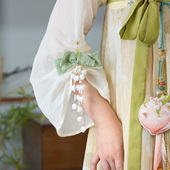 磁吸汉服袖 原创铃兰挽袖 口固定器汉洋折衷小配饰 铃兰结 云深雾浅