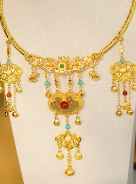 云深雾浅 翼马当先 原创马年明制汉服璎珞古风项圈平安富贵锁配饰