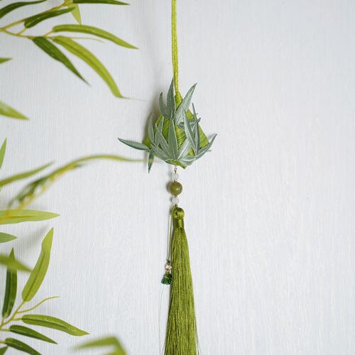 云深雾浅原创纯艾绒古风粽子挂件端午节流苏香囊香包随身汉服配饰