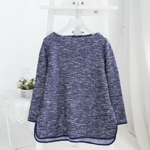 秋季 新品 女大码 福利高品 T恤衫 加厚日单 上衣针织衫 胖mm1 包邮