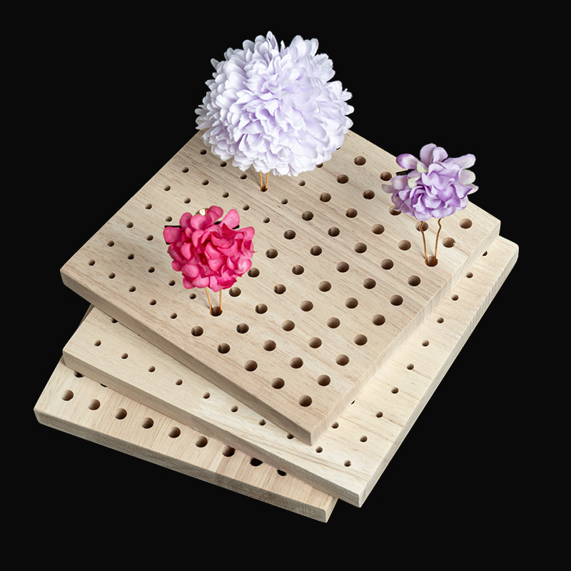 diy缠花非遗绒花收纳神器发簪