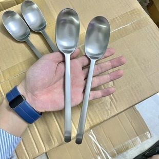 加厚不锈钢韩式拌饭勺吃饭勺大口喝汤勺长柄大勺子喝粥勺汤匙家用