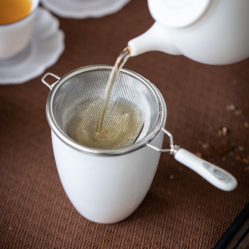 304不锈钢茶漏过滤网套装日式茶滤器漏斗功夫茶具茶道配件滤茶器
