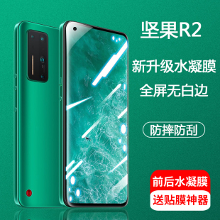 坚果R2钢化水凝膜锤子r2镜头膜手机贴膜全屏覆盖磨砂原装前后背膜