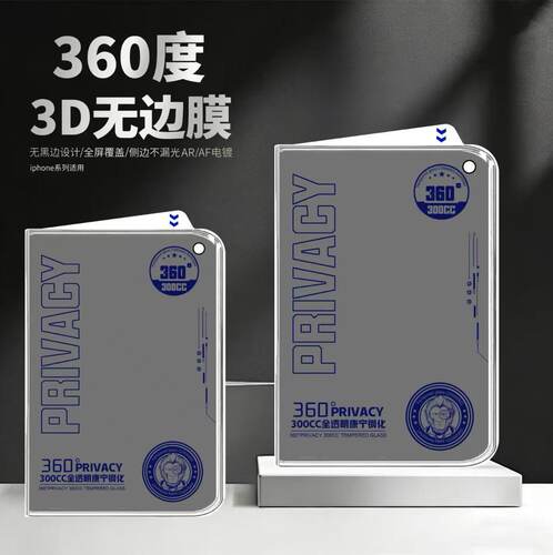 适用于苹果18PROMAX防窥360度苹果18折叠屏外屏膜苹果18PRO防窥膜阔折叠iPhone18promax钢化膜苹果ultra/DUO
