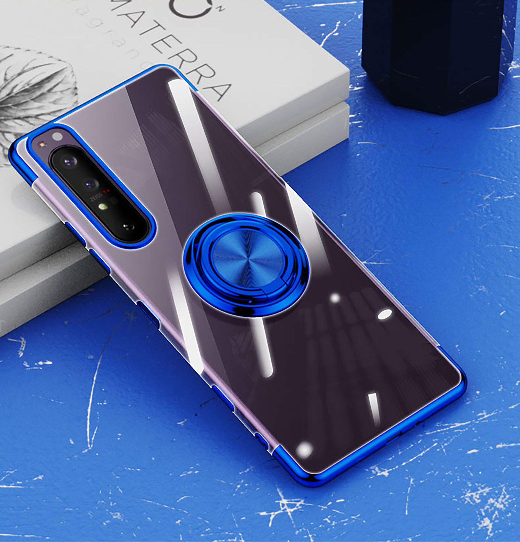 sony xperia1iii透明手机壳索尼x1 iii支架磁吸车载电镀马克兔3壳