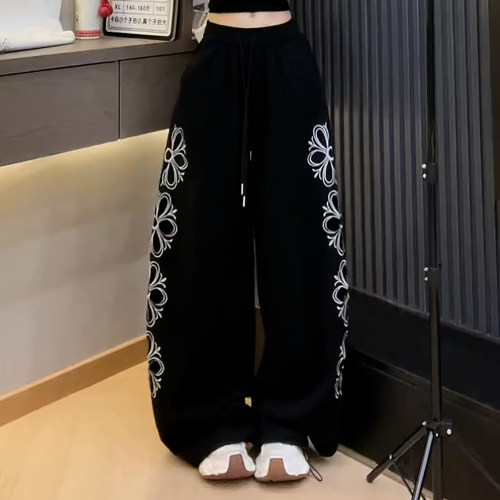 松弛感遮胯显瘦舒适直筒阔腿长裤
