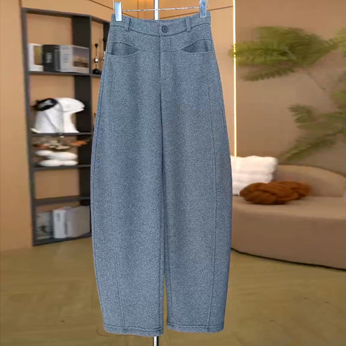 加绒加厚抗起球百搭羊毛休闲裤