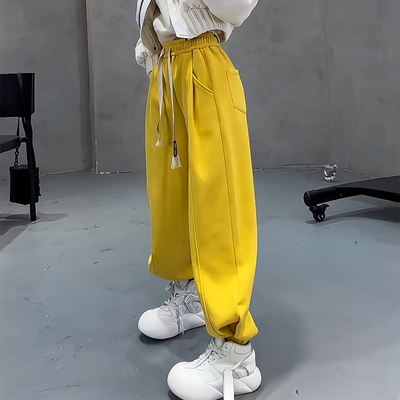加绒加厚舒适保暖显瘦束脚休闲裤