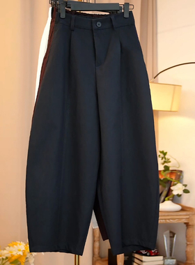 Ader休闲阔腿九分气球裤女2026春季新款时尚百搭宽松遮胯哈伦裤潮