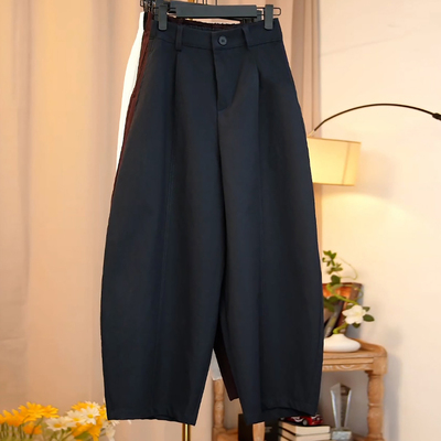 时尚百搭显瘦加绒加厚九分气球裤