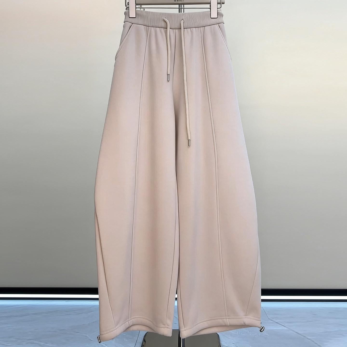 Ader宽松阔腿休闲卫裤女2026春季新款时尚简约通勤百搭显瘦弯刀裤,女装/女士精品,大码裤装,淘宝优惠券,粉丝福利购,淘宝优惠卷