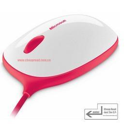 USB有线 情侣型蓝影鼠标 可用于透明玻璃上 全新微软正品 灵趣鼠