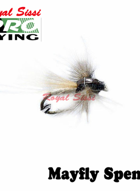 飞蝇飞钓钩 14# Mayfly Spent蜉蝣成虫毛钩 CDC羽毛钩 浮水路亚饵